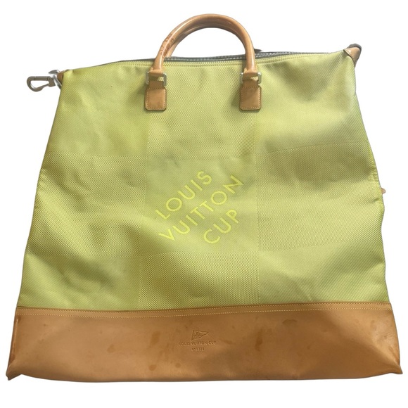 Louis Vuitton Lv America's Cup Yellow Canvas Convertible Tote (Pre-Owned) - Picture 7 of 17